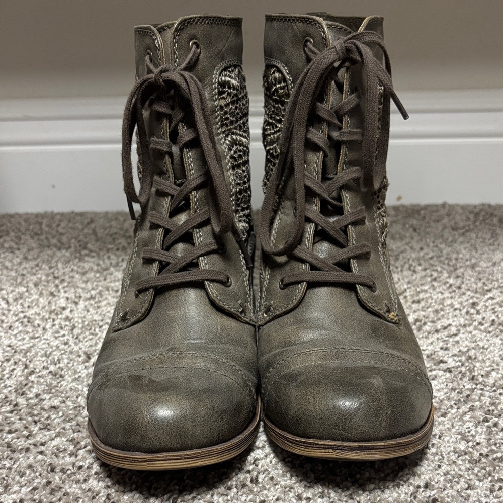 Roxy Lacey Lace-Up Ankle Booties